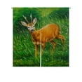 thumbnail image 1 of ABPHQTO Young Deer In Wild Landscape With High Grass Japanese Noren Curtain Doorway Door Window Treatment Curtains Cotton Linen Curtain 85x150 cm, 1 of 1