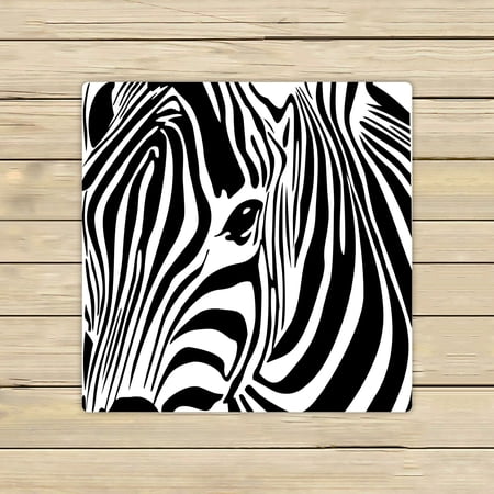ABPHQTO Zebra Towels Beach Bath Pool Sprot Travel Hand Spa Towel 13x13 Inch