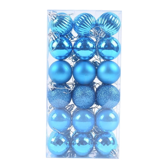 ABPWLY Christmas Ball Ornaments - 36 Pieces 40mm Christmas Ball Tree Shatterproof Decorations with Hanging Rings Suitable for Christmas Ball Tree Holiday Parties Christmas Home Decoration