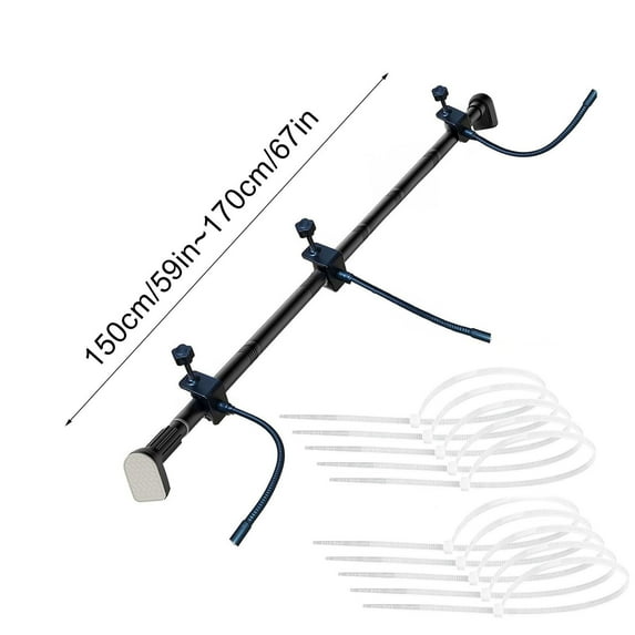 ABPWLY Garland Hanger for Front Door Heavy Duty Christmas Decoration Stand Hanging Garlands Reusable Tension Rod for String Lights, Wreaths & More