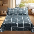 thumbnail image 1 of ABPWLY Home 3-Piece Bedding Set Microfiber Comforter with Pillowcases All Season Soft Breathable Quilt Set for Double Bed Kitchen Decor, 1 of 6