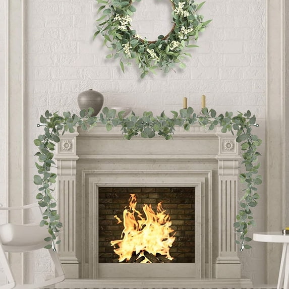 ABPWLY Home Christmas Artificial Vines Faux Flower Wall Hanging Table Decor Artificial Green Plants Decor 69.7 inch Multicolor Plastic Hanging Vine Plants Dorm Room Essential
