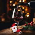 thumbnail image 1 of ABPWLY Home Christmas Wine Bottle Cover Santa Beard Snowman Topper Set White Red Brown Xmas Table Decor for Glass Bottles Holiday Party Supplies Christmas Decor, 1 of 6