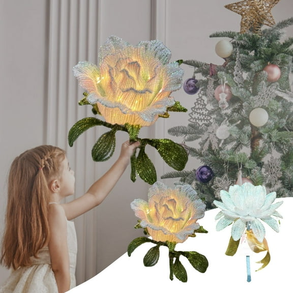 ABPWLY Home Flower Shaped Lantern Handheld DIY Kit Kids Crafts Wishing Light for Christmas New Year Decoration Battery Included Multicolor Cloth Gifts