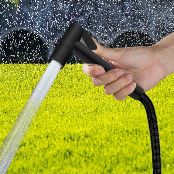 ABPWLY Home Hand Held Bidet Sprayer 5FT Hose Toilet Bidet for Intimates Care Feminine Baby Wash Bathroom Yard Accessories House Decor