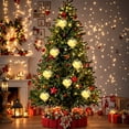 thumbnail image 1 of MORESEC XUld Home Hydrangea Glass Christmas Ball Light String with Colorful Filigree Decoration Christmas Decor, 1 of 6