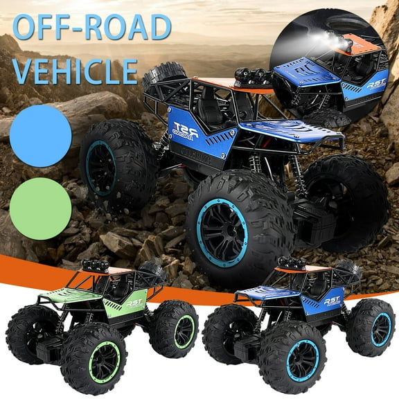 ABPWLY Toys 1:18 Alloy Remote Control Car 2.4G Off Road Vehicle Climbing Truck with Lights 4WD High Speed RC Toy Fidget Toys