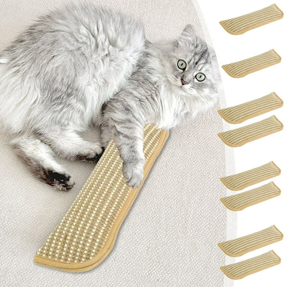 ABPWLY Toys 2 Pack Cat Scratching Pad with Catnip Sisal Fiber Mat Self Entertainment Toy for Kittens Furniture Protection Sensory Toys