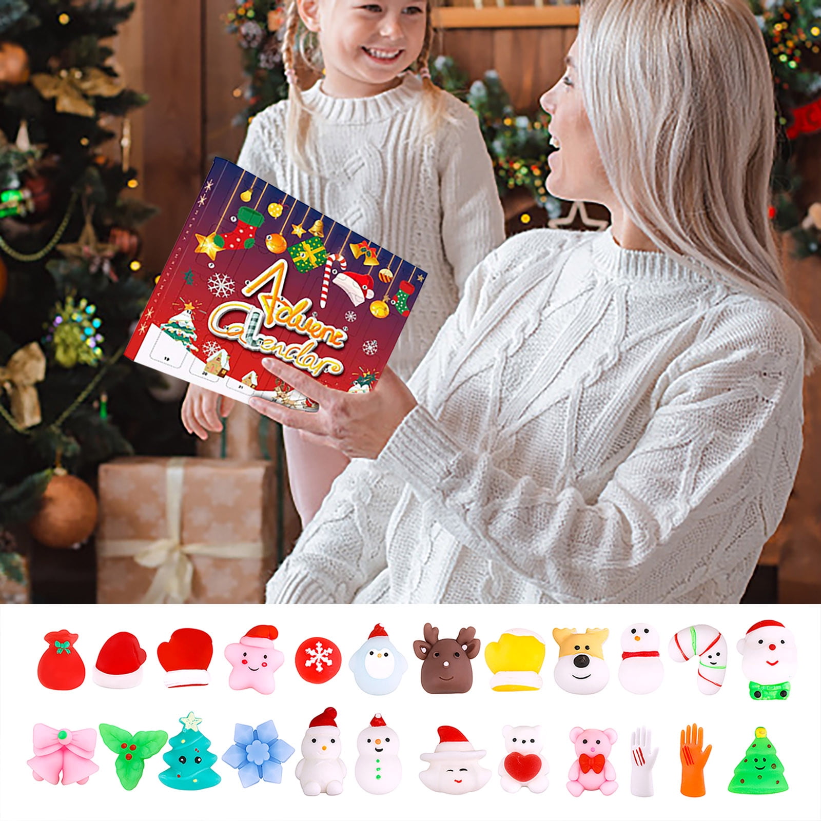 ABPWLY Toys 24 Christmas Soft Toys for Kids Party Favors Stocking