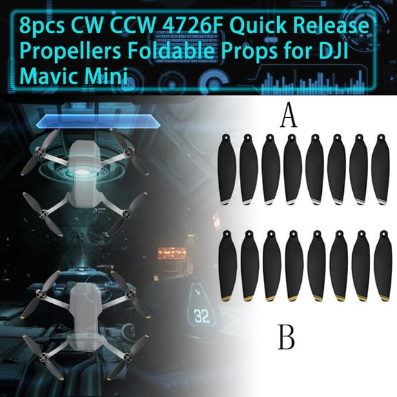 ABPWLY Toys 8PCS Quick Release Foldable Propellers Blades for DJI Mavic Mini Drone Replacement Parts with Screwdriver Boy Toys