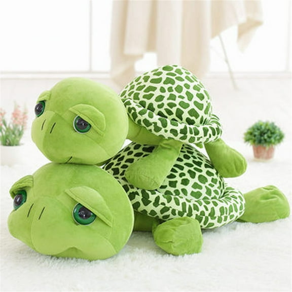 ABPWLY Toys Big Eyes Sea Turtle Stuffed Animal Plush Toy with Tummy Hugging for Kids Play Kitchen