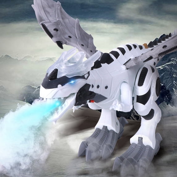 ABPWLY Toys Children's Dinosaur Light Up Walking Toy with Sound and Spray Mechanical Dinosaur Model for Kids Boys Gift Gifts