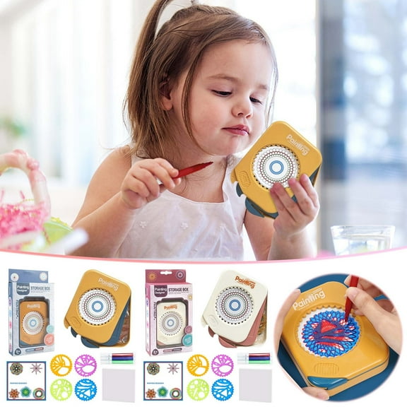 ABPWLY Toys DIY Kaleidoscope Ruler Children's Portable Drawing Board Painting Tool Multifunctional Educational Toy for Creativity and Learning Outdoor Games