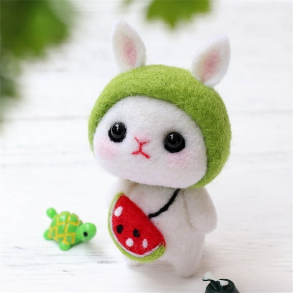 ABPWLY Toys DIY Poke Wool Felting Kit with Pattern Step by Step Video for Crafts Beginners Sensory Toys