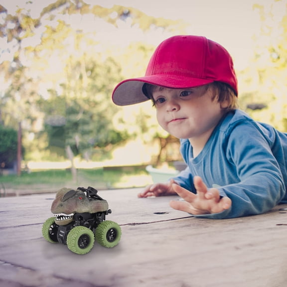 ABPWLY Toys Dinosaur Toy Pull Back Car 4 Pack Realistic Mini Figure Vehicles Friction Powered Toys for Kids Boys Girls Age 3+ Christmas Gift Kids