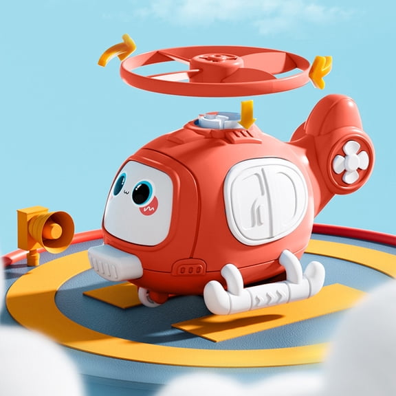 ABPWLY Toys Ejection Dragonfly Flying Toy with Inertia Power Outdoor Play Collision Helicopter for Children Christmas