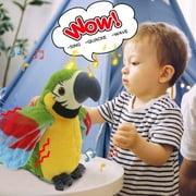 ABPWLY Toys Electronic Talking Parrot Toy Voice Recording Repeating Bird with Swaying Motion Music Dancing Kids Gift Travel Games