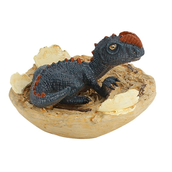 ABPWLY Toys Half Hatching Dinosaur Model with Base Dinosaur Egg Breaking Toy Home Decor Shelf Display for Kids Dino Lovers Collectors Travel Games