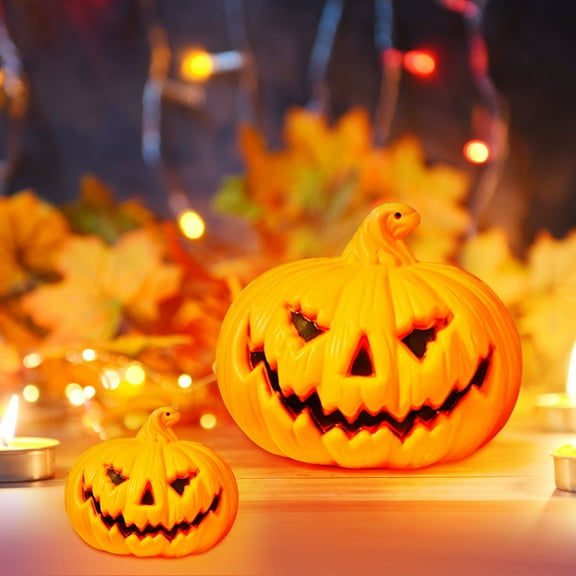 ABPWLY Toys Halloween Pumpkin Lights Party Decoration LED Lights with Warm Orange Light for Safe and Festive Ambience Fidget Toys
