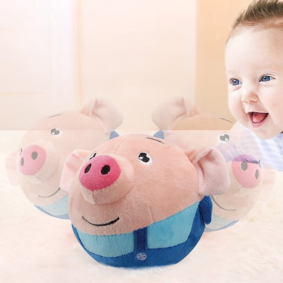 ABPWLY Toys Jumping Pig Charging Edition Jumping Ball Toy with Recording and Singing Functions Cute Bounce Toy for Kids with Lithium Battery Games
