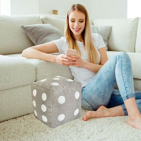 ABPWLY Toys Large Plush Dice Pillow Soft Stuffed Cube Decor for Bedroom Couch Gaming Room Home Office Decoration Gift for Adults Kids Outdoor Toys