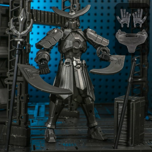 ABPWLY Toys Mecha Action Figure Doll 3rd Generation Articulated Movable Model with DIY Assembly and Detachable Weapon Outdoor Toys