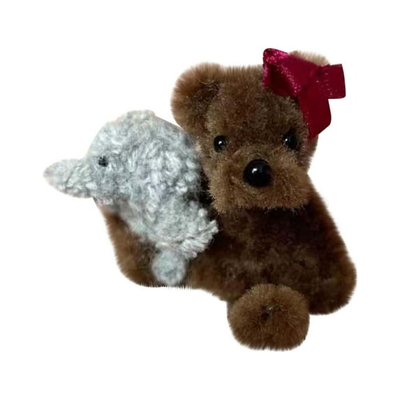 ABPWLY Toys Pocket Hug Bear Small Plush Toy for People in Need Cute Comfort Gift for Anxiety Relief 3x3x2cm Outdoor Toys