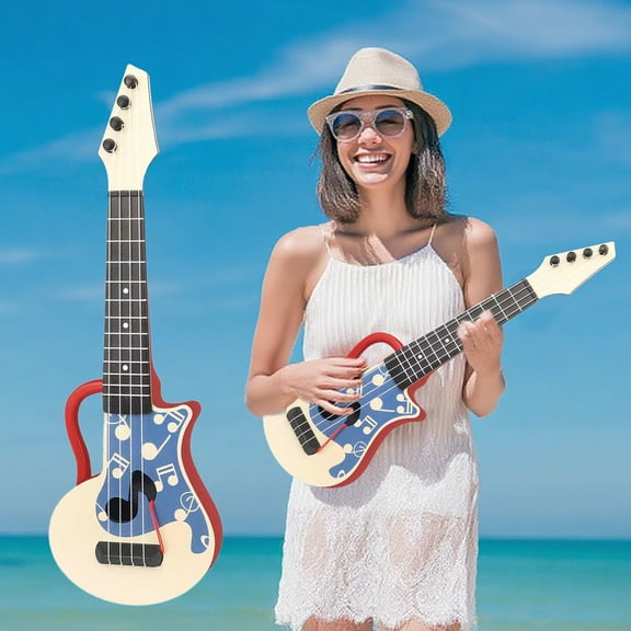 ABPWLY Toys Portable Ukulele Toy for Children Playable Beginner Guitar with Tunable Pegs Educational Music Gift Christmas