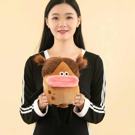 ABPWLY Toys Potato Plush Doll Stuffed Animal Toy Ugly Cute Funny Plushie Soft Cotton Pillow Gift for Kids Girls Boys 11.8x5.9x2.7 Inches Brown Fidget Toys
