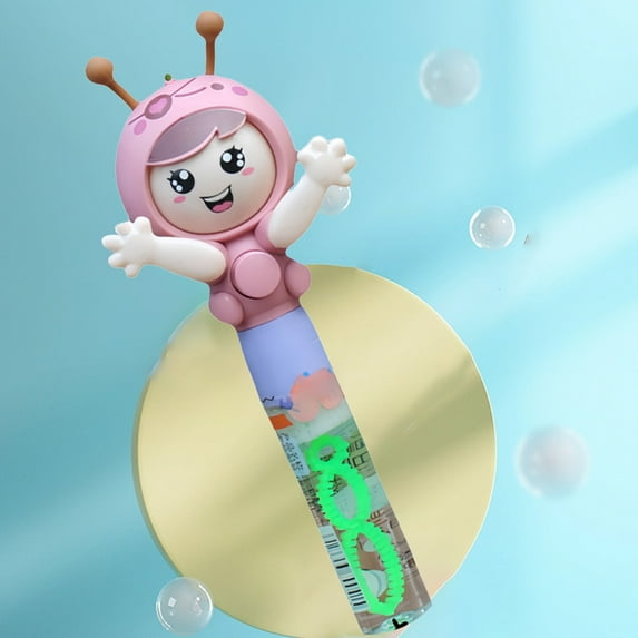 ABPWLY Toys Rotating Face Changing Carousel Toy with Cute Expressions Hand Crank Foam Blower Gift for Kids 40ml Pink Green Purple Sensory Toys