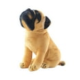 thumbnail image 1 of ABPWLY Toys Simulation Pug Doll Plush Stuffed Toy Squatting Dog for Kids 25-30cm Sensory Toys, 1 of 2