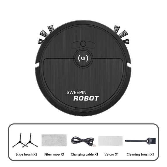 ABPWLY Toys Sweeping Robot USB Charging 3 in 1 Vacuum Cleaner Mopping Suction Cute Stuff