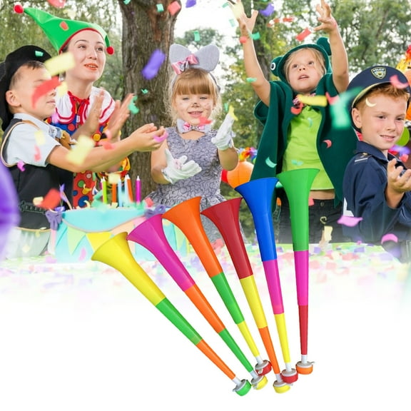 ABPWLY Toys Three Tone Football Horn Musical Instrument Party Childrens Toys Sports Fan Cheering Gear for Kids Adults Family Outdoor Games