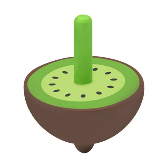 ABPWLY Toys Wooden Spinning Top Toy Colorful Rotating Fruit Tops Manual Spin Traditional Game for Kids Kindergarten Party Girl Toys