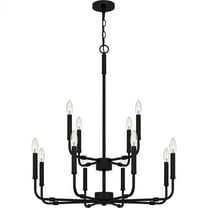 ABR5128MBK Quoizel Lighting Abner - 12 Light Chandelier-32.5 Inches Tall and 28 Inches Wide -Traditional Installation