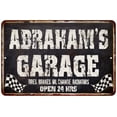 thumbnail image 1 of ABRAHAM'S Garage Black Grunge Gift Sign 12x18 Decor Gift 112180005366, 1 of 1