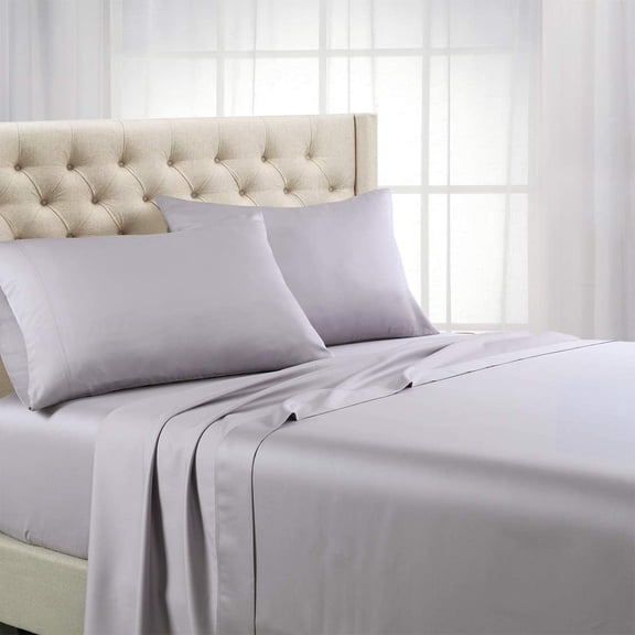 ABRIPEDIC Tencel Sheets, 600 Thread Count Silky Soft and Naturally Pure Fabric, 100% Woven Tencel Lyocell Sheet Set, 4PC Set, Top Split-King Size, Iris