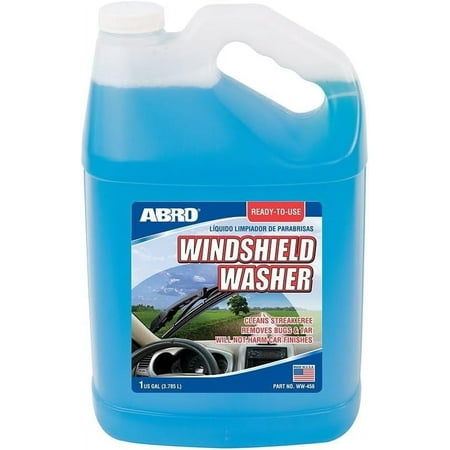 ABRO Car Windshield Cleaner Ready to Use Formula - 1 Gallon, Pre-Mixed, Delivers Streak-Free Cleanliness, Removes Bugs & Tar