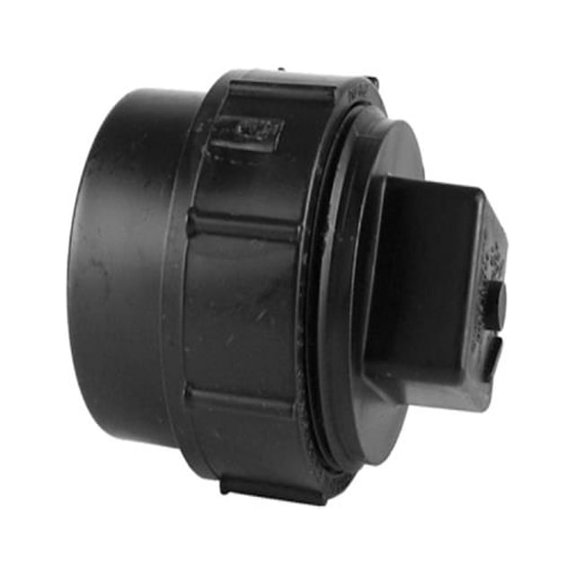 ABS 00105X 1000HA ABS/DWV Cleanout Adapter With Threaded Plug, Spigot x ...