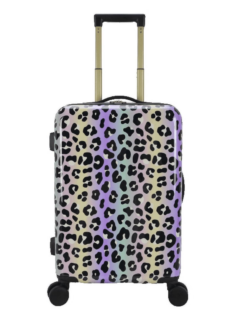 【本日セール中】 A vacation CARRY LEOPARD 2025 ABS Plastic 20-inch Hardside Carry-On Luggage in Leopard Print