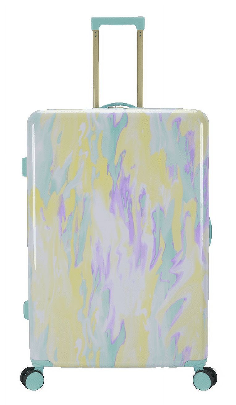 ABS Plastic 28-inch Hard Side Checked Luggage in Tie Dye Print, Walmart Exclusive, All Ages