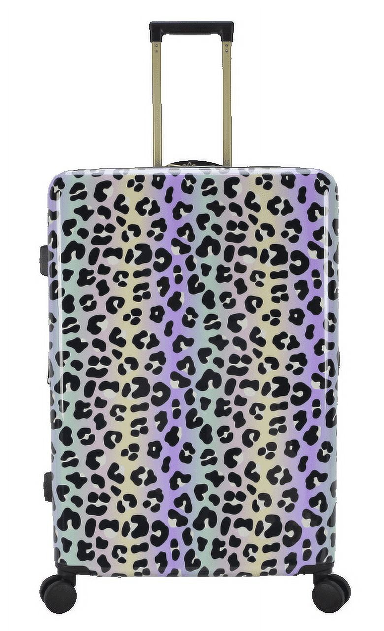 ABS 28-inch Hard Side Checked Luggage in Leopard Print