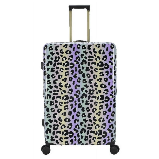 ABS 28-inch Hard Side Checked Luggage in Leopard Print, Walmart Exclusive, All Ages - Walmart.com
