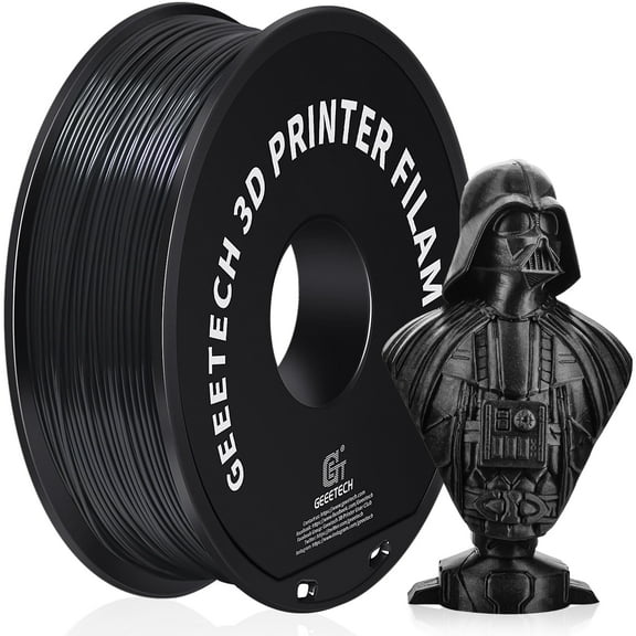 ABS 3D Printer Filament, Geeetech 1.75mm ABS Filament, 1KG Spool, Black