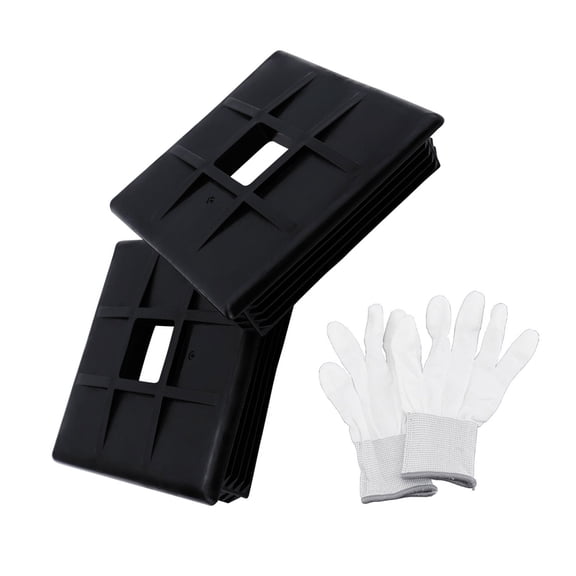 ABS 4 Inch Square Bumper End Caps Soft Sewer Hose Protections Soft Bumper Protector Simple Use for Travel Trailers