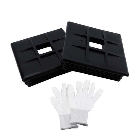 ABS 4 Inch Square Bumper End Caps Soft Sewer Hose Protections Soft Bumper Protector Simple Use for Travel Trailers