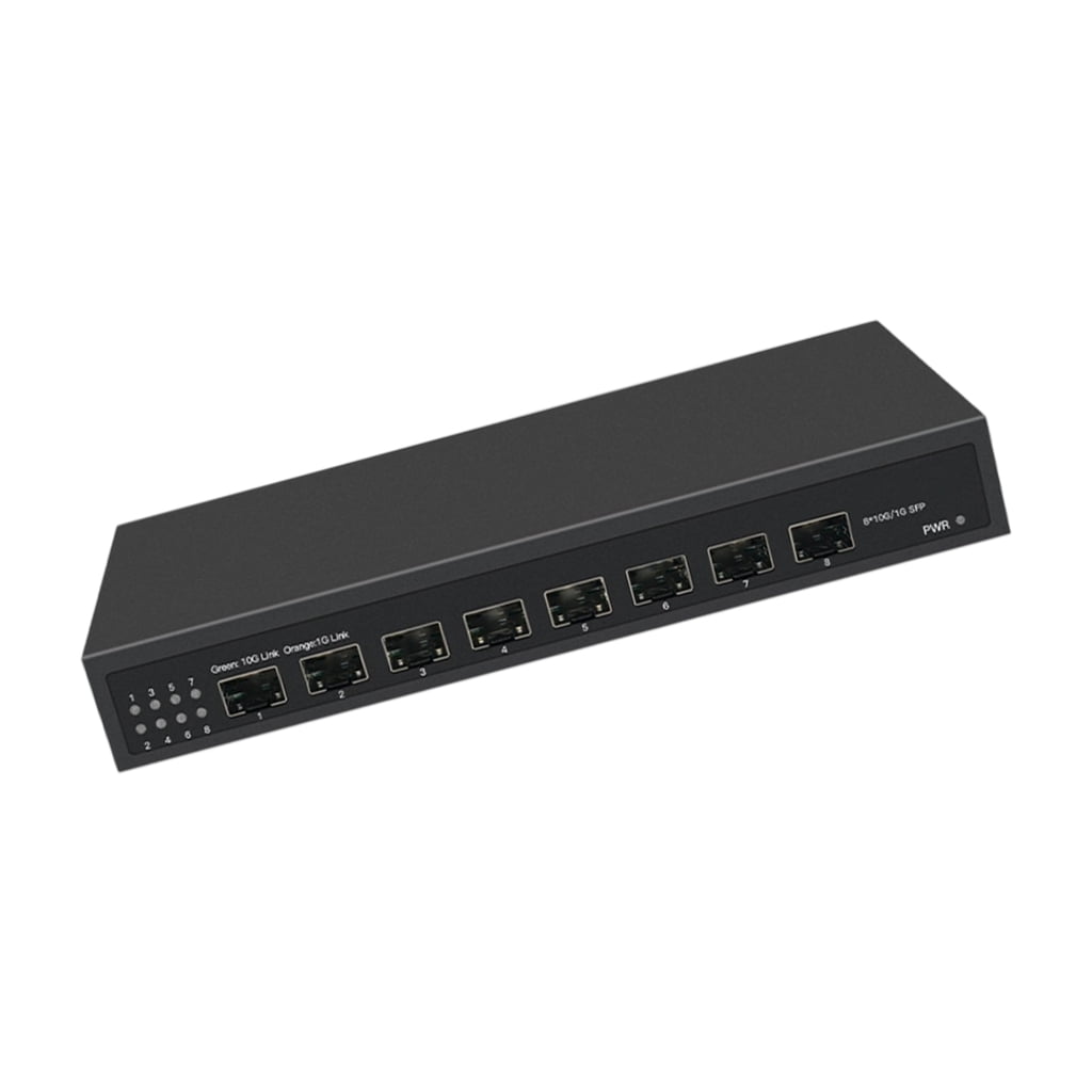 ABS 8 Port 10Gbps Ethernet Networking Fiber Opticals Switching Unmanaged for Fast Speed Data Transfer