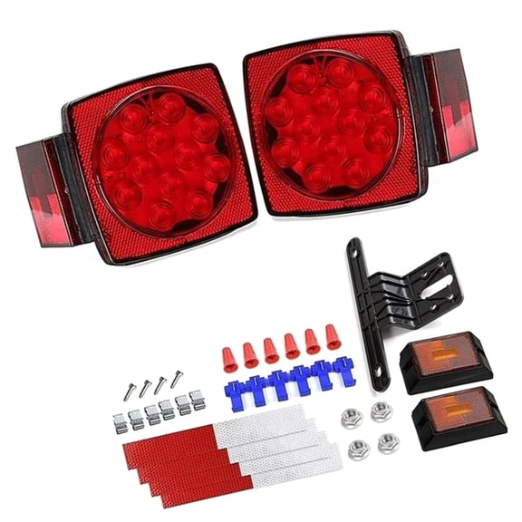 ABS ABS LED Square Trucks Trailer Tail Lights Turn Signals Lamp With Long Life 5050SMD Bulbs Suitable For Enhanced Road Safe