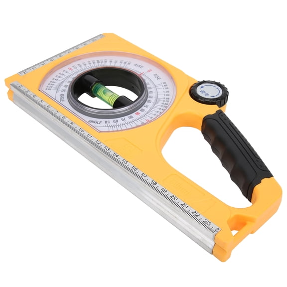 ABS Angle Meter Multifunctional Slope Gauge and Inclinometer Measuring Tool for Outdoor DIY Construction, 130-0-130 Range / 12.6 in / 32 cm Length