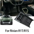 thumbnail image 1 of ABS Black Center Console Storage Box Organizer Tray For Rivian R1S R1T, 1 of 9